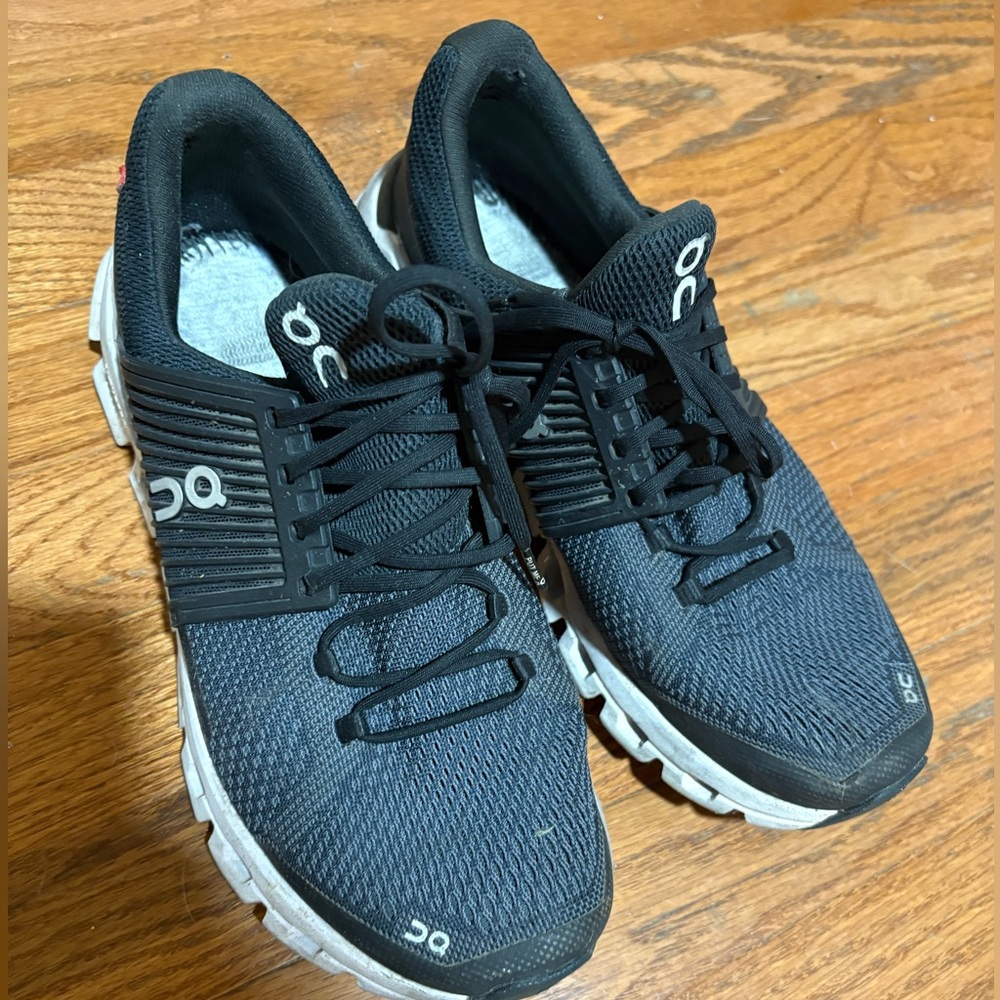 On Cloud Strike Black Running Shoes - Women’s size 8.5